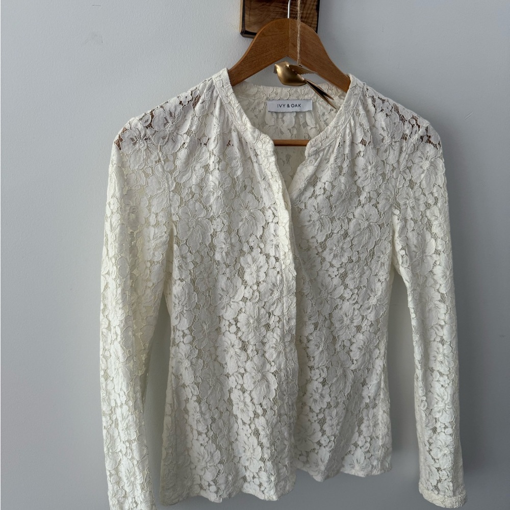 White Lace Women Top